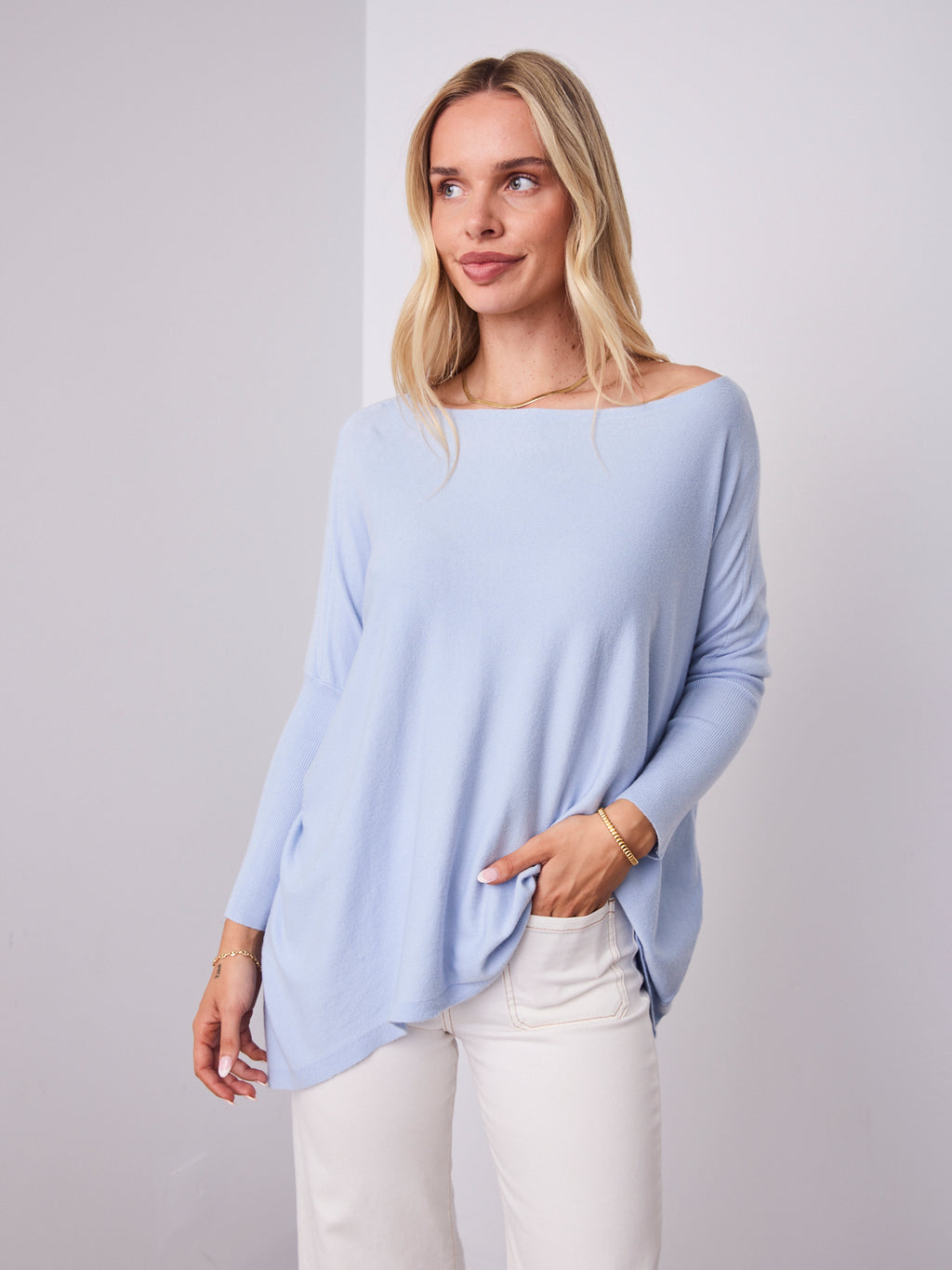 TESSA KNIT - LIGHT BLUE