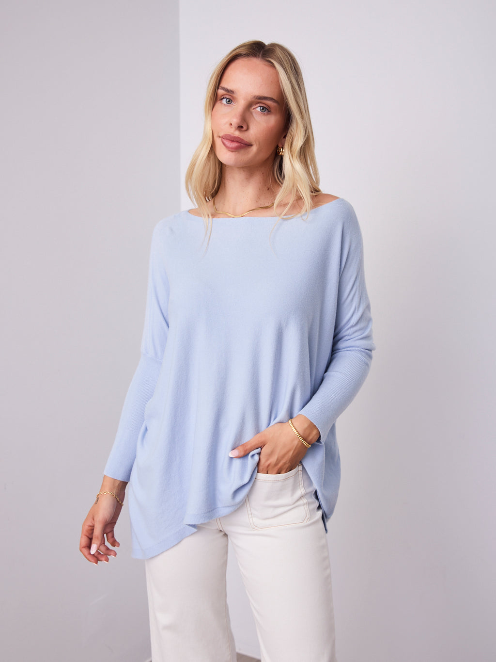 TESSA KNIT - LIGHT BLUE