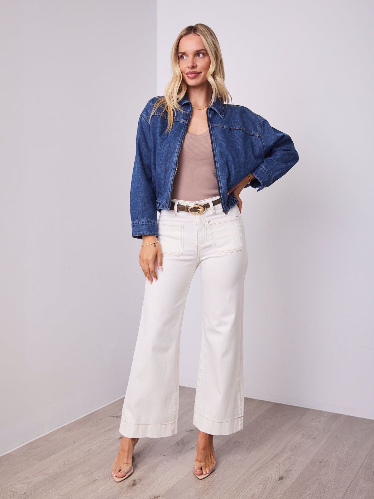 JAX DENIM BOMBER - DARK DENIM