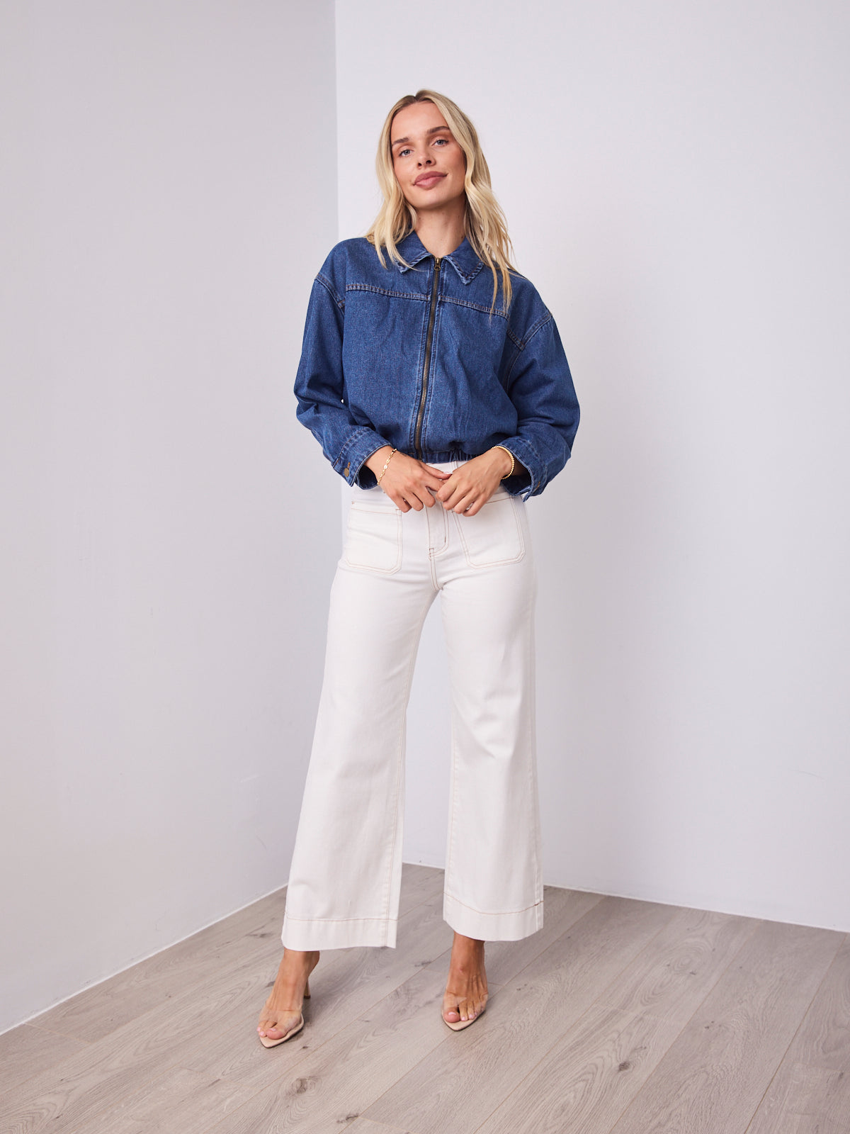 JAX DENIM BOMBER - DARK DENIM