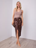 SANTANA SKIRT - CHOCOLATE