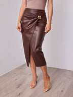 SANTANA SKIRT - CHOCOLATE