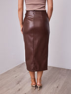 SANTANA SKIRT - CHOCOLATE