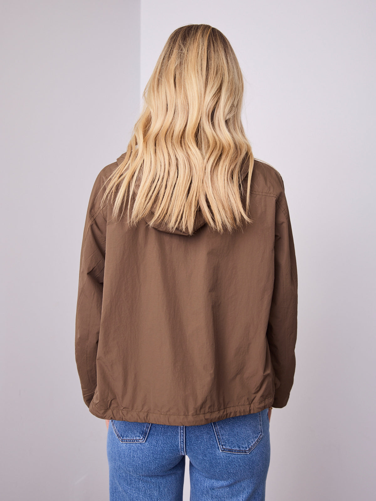 DANIEL WINDBREAKER JACKET - WALNUT