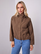 DANIEL WINDBREAKER JACKET - WALNUT