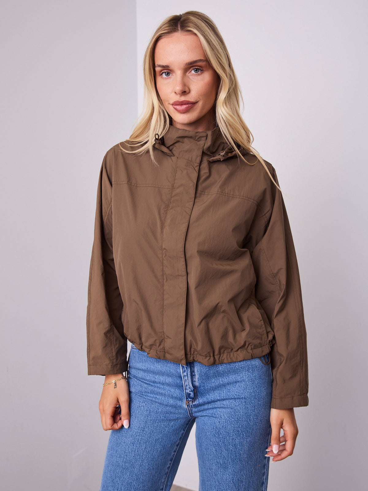 DANIEL WINDBREAKER JACKET - WALNUT