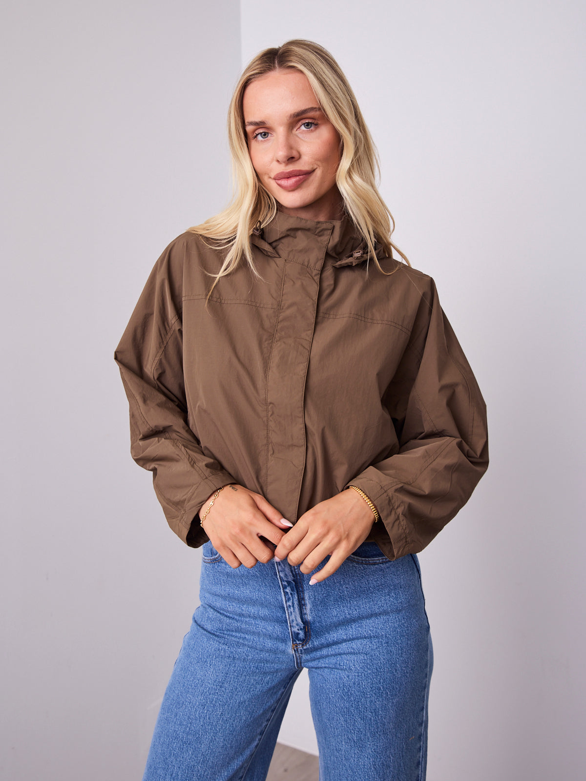 DANIEL WINDBREAKER JACKET - WALNUT