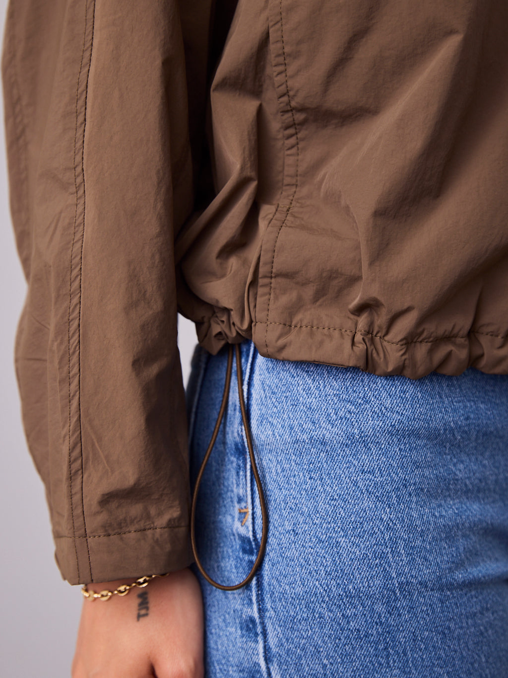 DANIEL WINDBREAKER JACKET - WALNUT