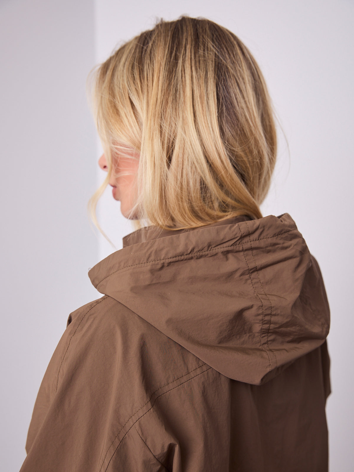DANIEL WINDBREAKER JACKET - WALNUT