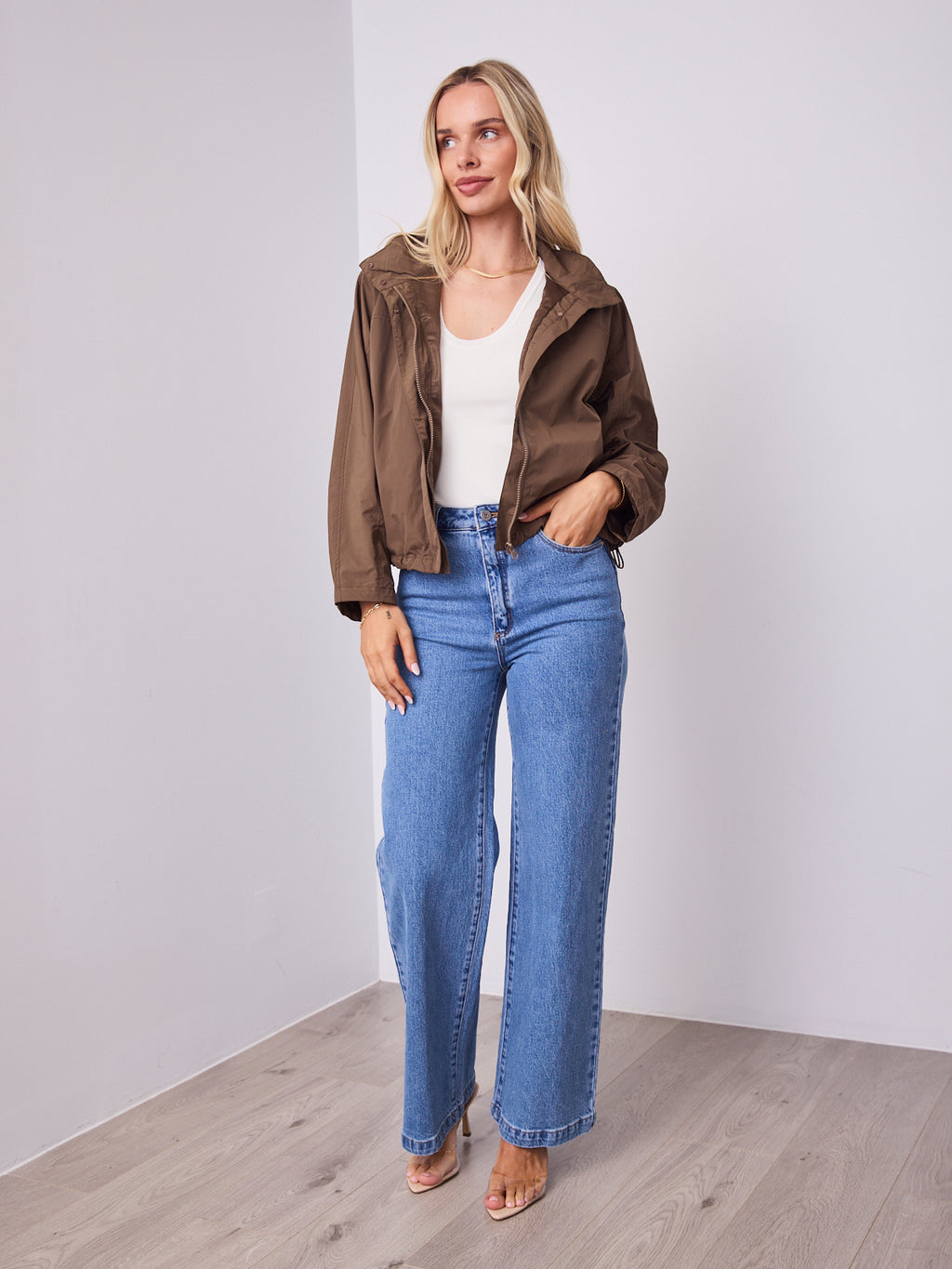 DANIEL WINDBREAKER JACKET - WALNUT
