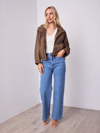 DANIEL WINDBREAKER JACKET - WALNUT