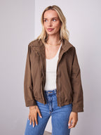 DANIEL WINDBREAKER JACKET - WALNUT