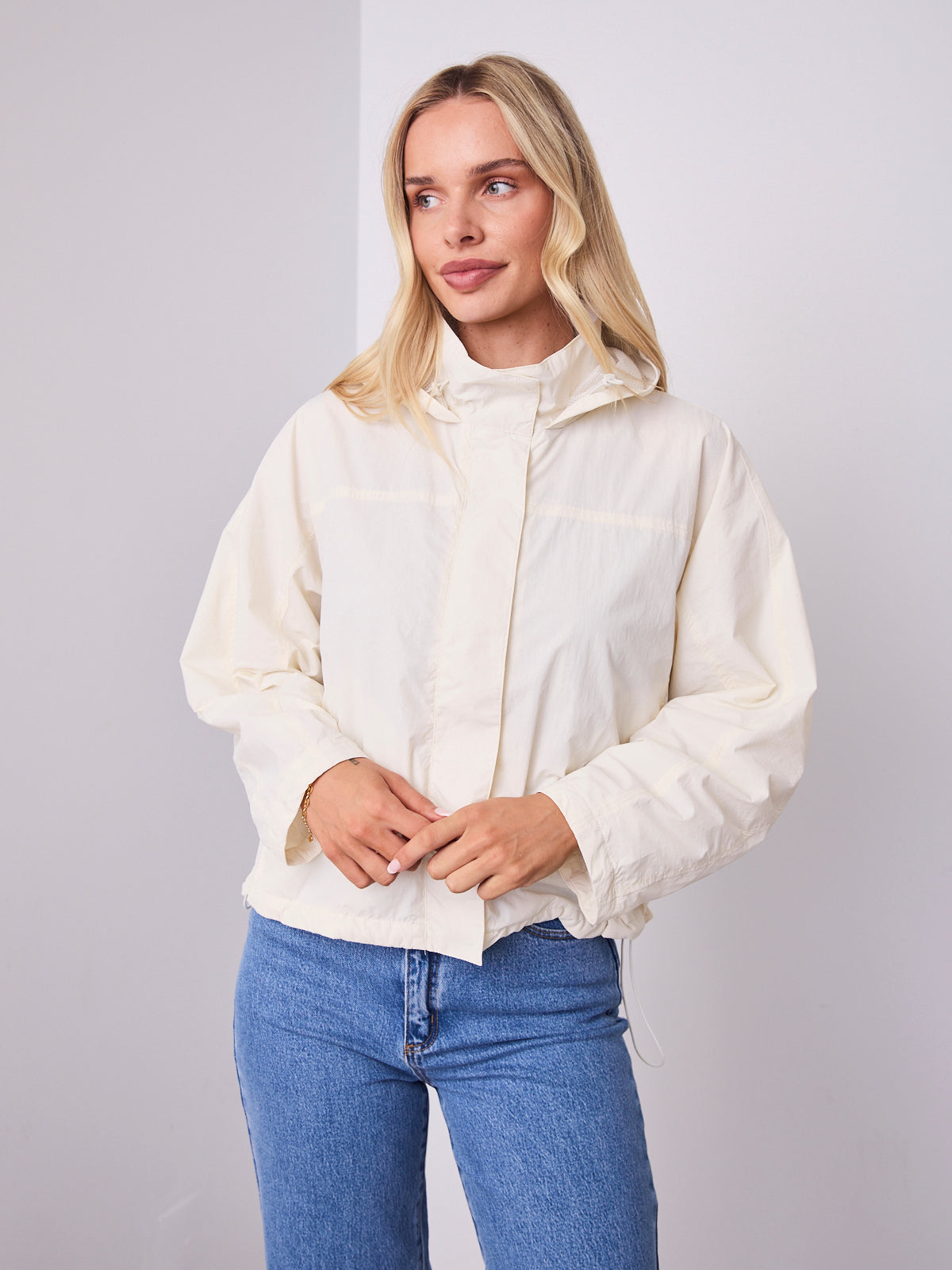 DANIEL WINDBREAKER JACKET - CREAM
