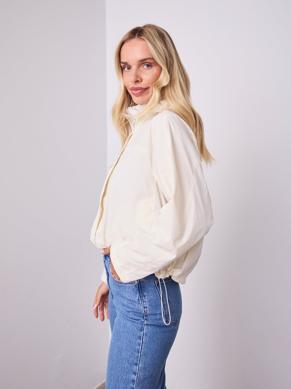 DANIEL WINDBREAKER JACKET - CREAM
