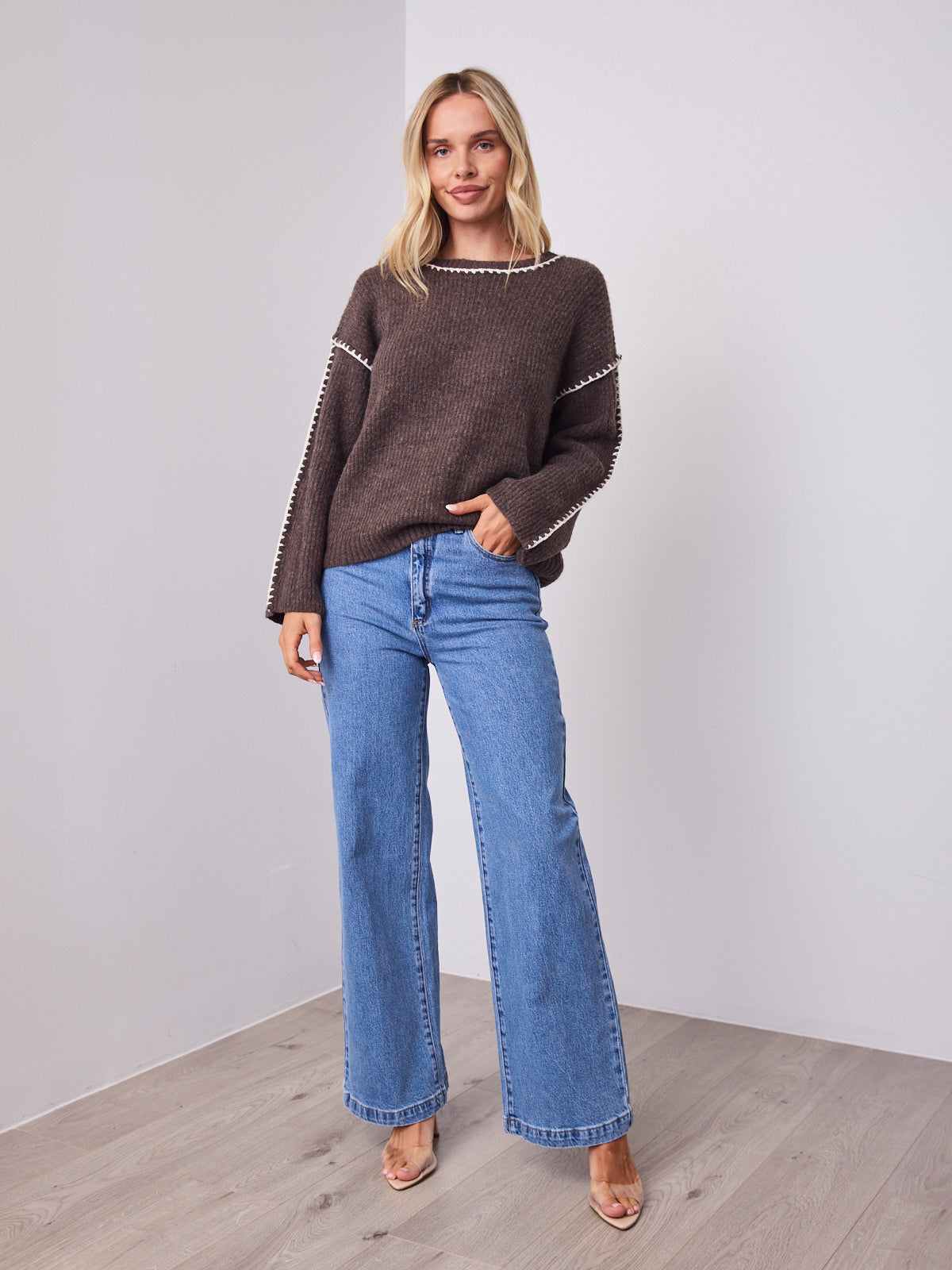 BELINDA KNIT - CHOCOLATE