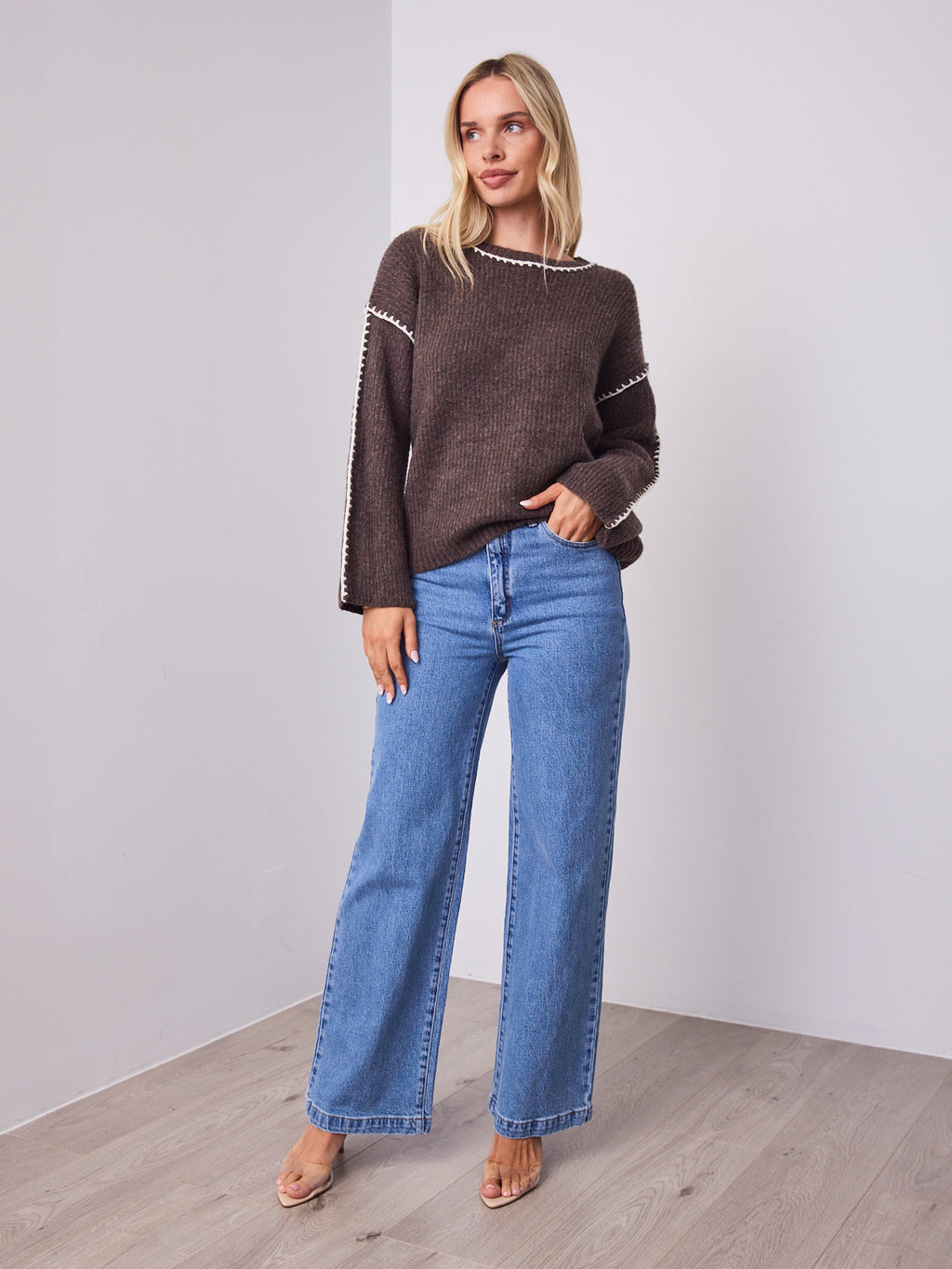 BELINDA KNIT - CHOCOLATE