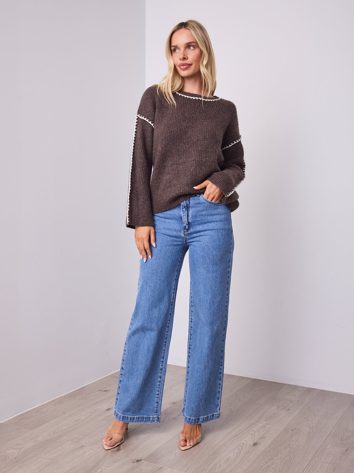 BELINDA KNIT - CHOCOLATE