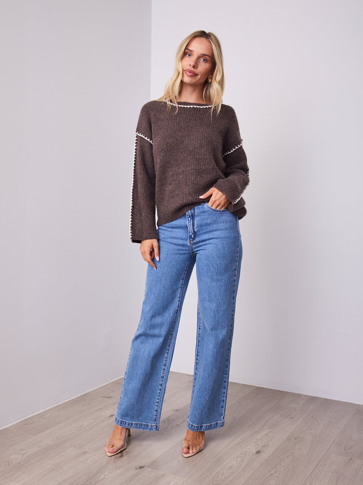 BELINDA KNIT - CHOCOLATE