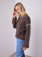 BELINDA KNIT - CHOCOLATE