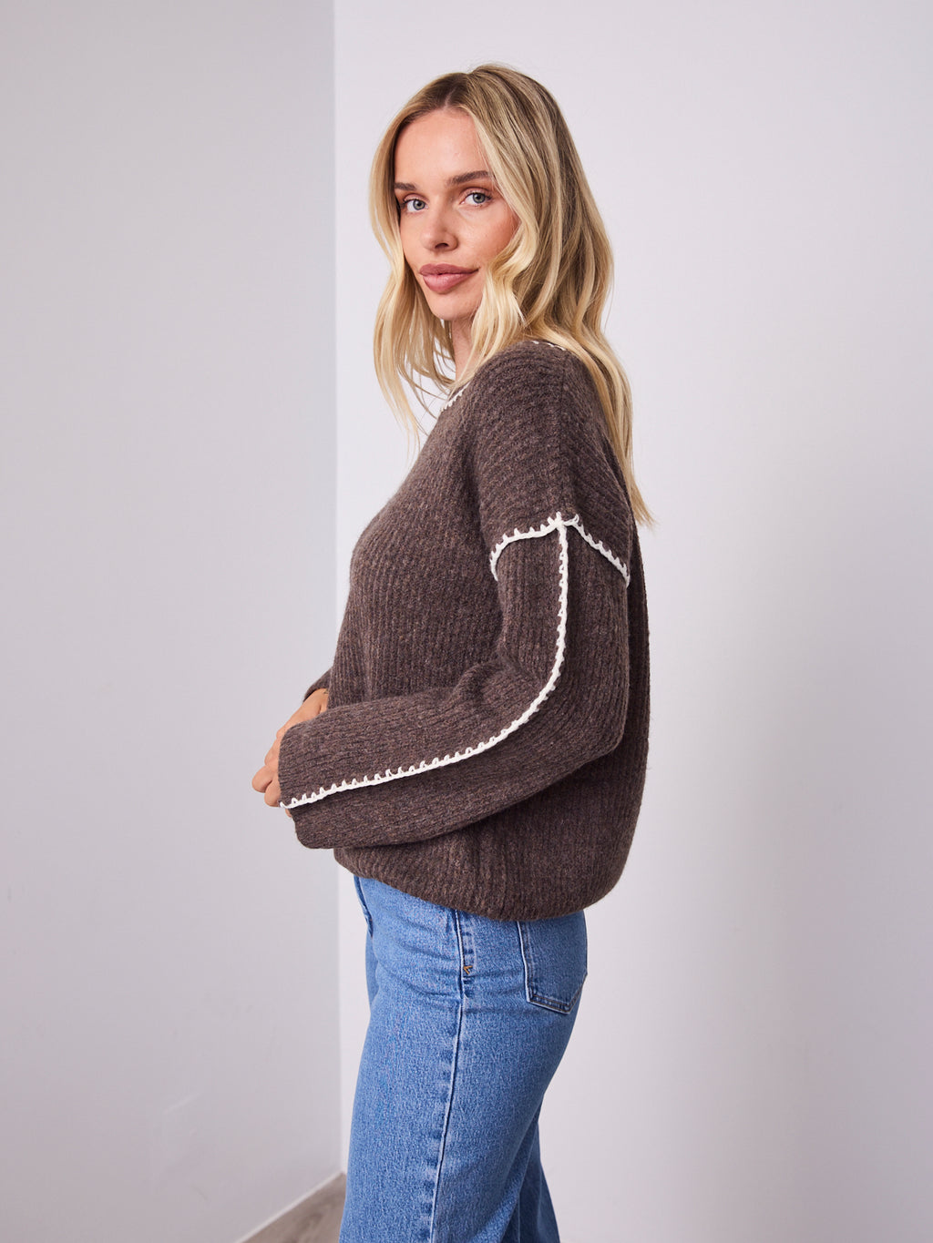 BELINDA KNIT - CHOCOLATE