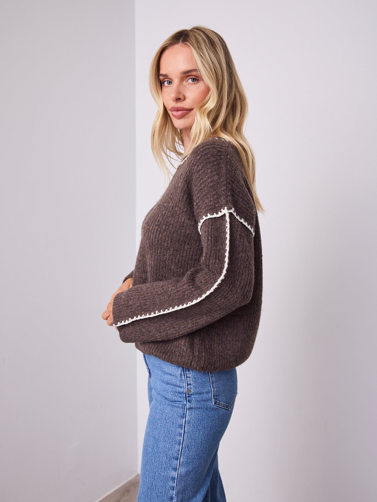 BELINDA KNIT - CHOCOLATE