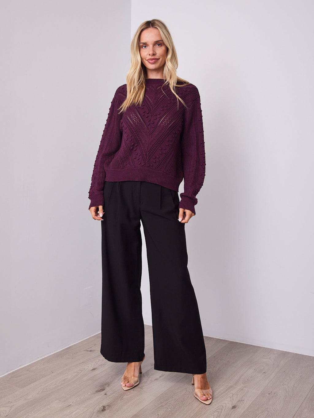 PIETRA KNIT - DARK PLUM