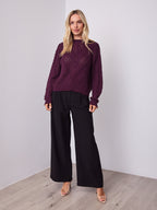 PIETRA KNIT - DARK PLUM