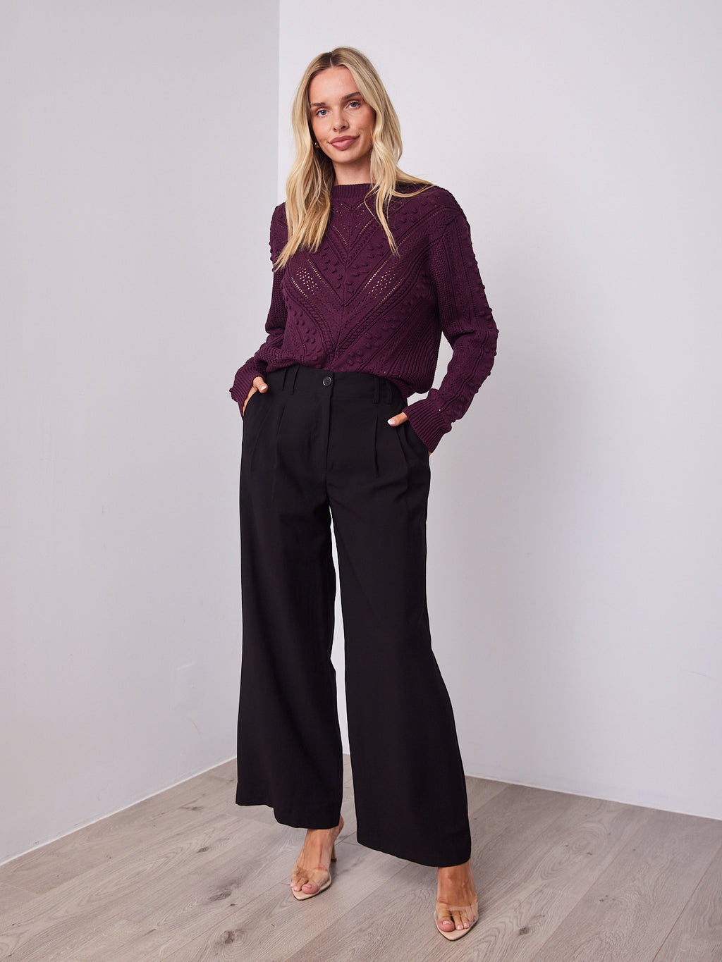 PIETRA KNIT - DARK PLUM