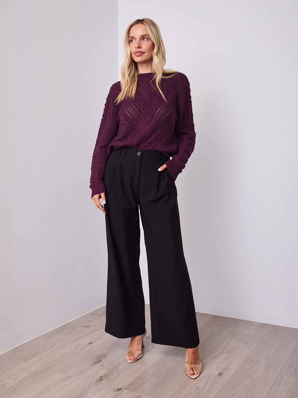 PIETRA KNIT - DARK PLUM