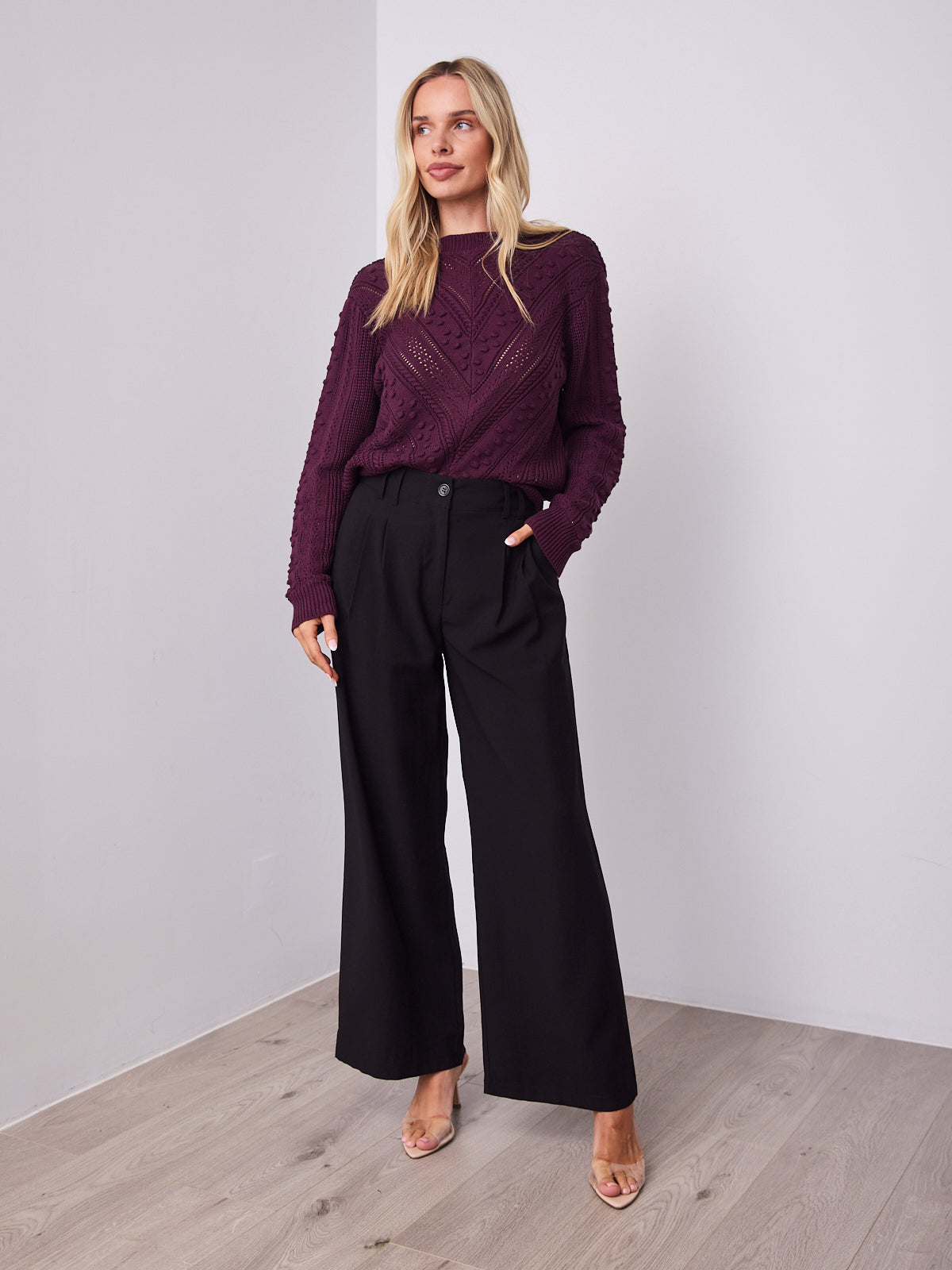 PIETRA KNIT - DARK PLUM