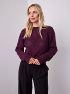 PIETRA KNIT - DARK PLUM