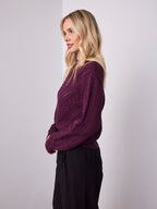 PIETRA KNIT - DARK PLUM