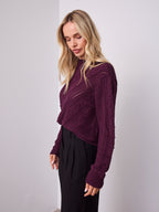 PIETRA KNIT - DARK PLUM