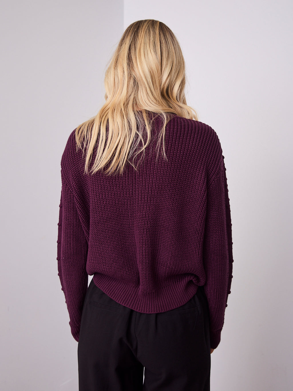 PIETRA KNIT - DARK PLUM