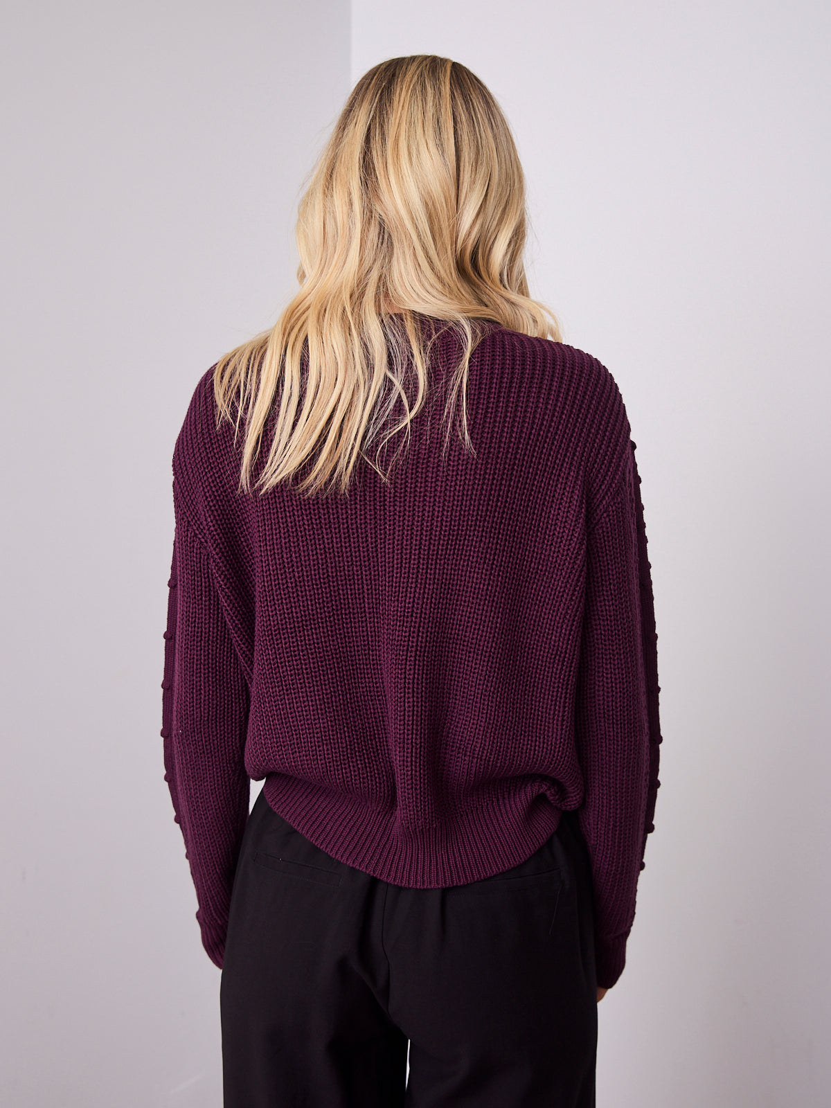 PIETRA KNIT - DARK PLUM