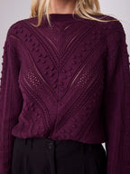 PIETRA KNIT - DARK PLUM