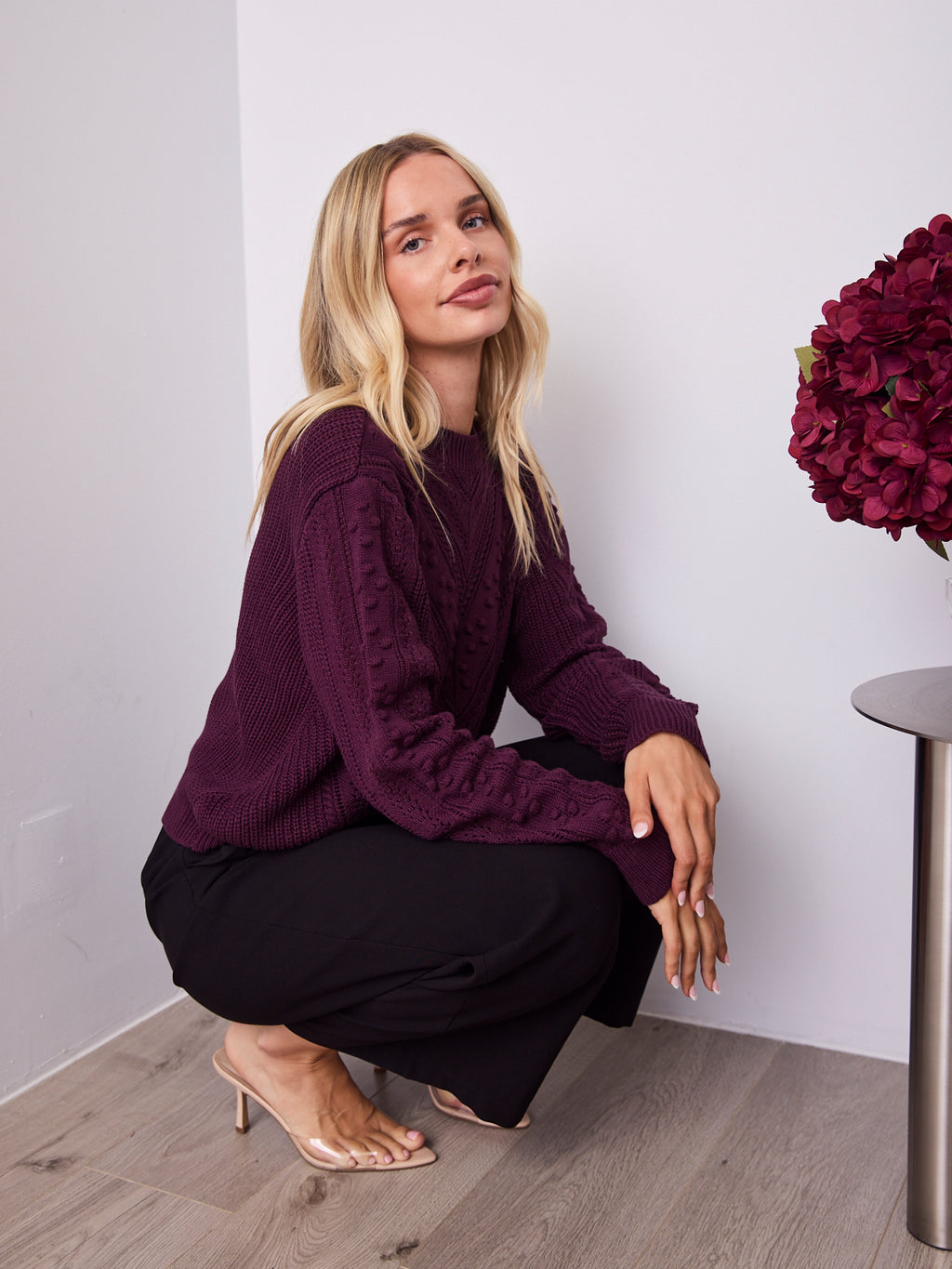 PIETRA KNIT - DARK PLUM