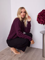 PIETRA KNIT - DARK PLUM