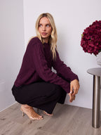 PIETRA KNIT - DARK PLUM