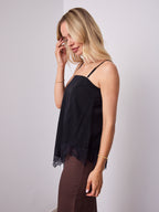 MOVIDA TOP WITH DETACHABLE STRAPS - BLACK