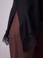 MOVIDA TOP WITH DETACHABLE STRAPS - BLACK