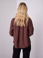 DONNA BLOUSE - CHOCOLATE