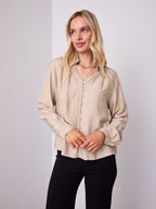 MADELINE BLOUSE - CHAMPAGNE