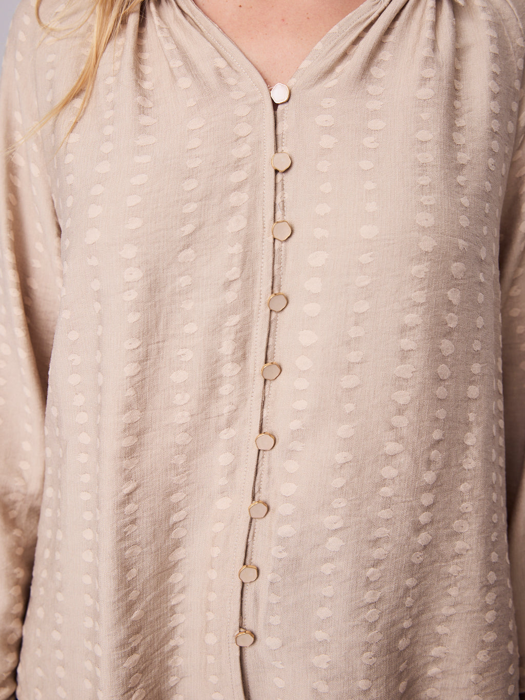 MADELINE BLOUSE - CHAMPAGNE