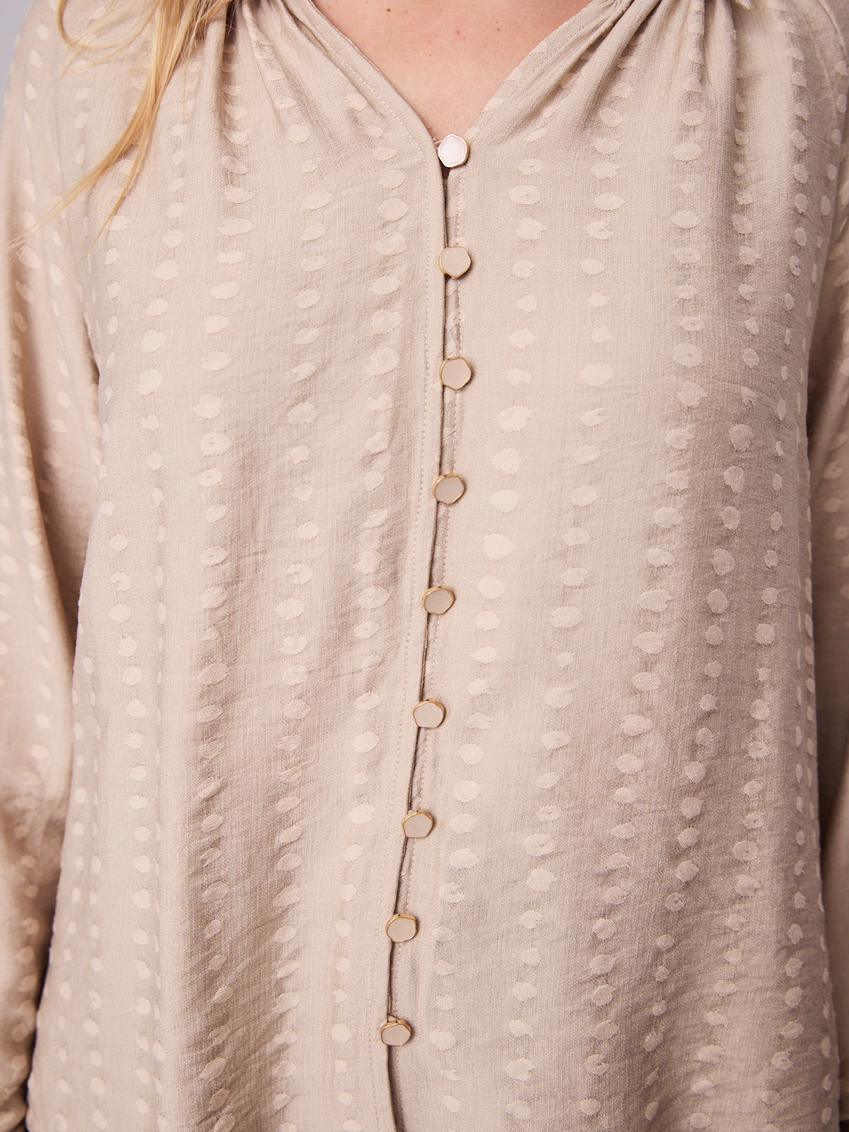 MADELINE BLOUSE - CHAMPAGNE