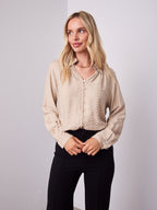 MADELINE BLOUSE - CHAMPAGNE