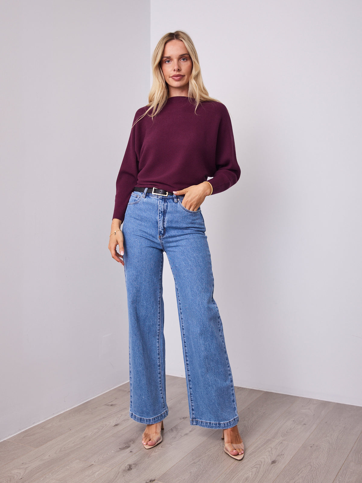 MONA KNIT - DARK PLUM