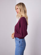 MONA KNIT - DARK PLUM