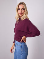 MONA KNIT - DARK PLUM