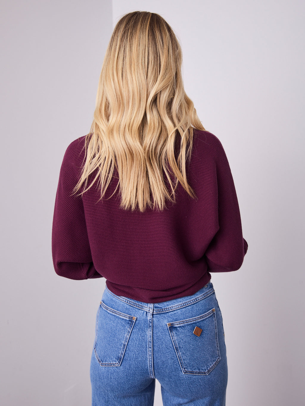 MONA KNIT - DARK PLUM